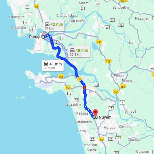 Panjim to Nuvem Panjim to Nuvem