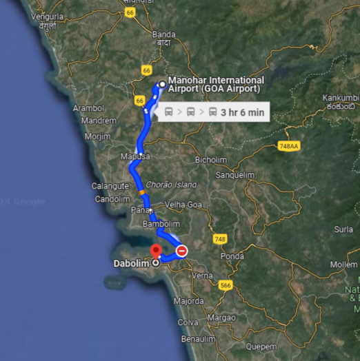 Dabolim to Mopa Dabolim to Mopa
