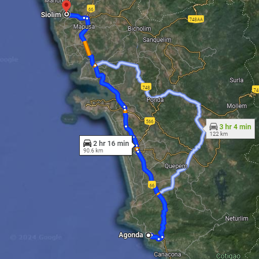 Agonda to Siolim