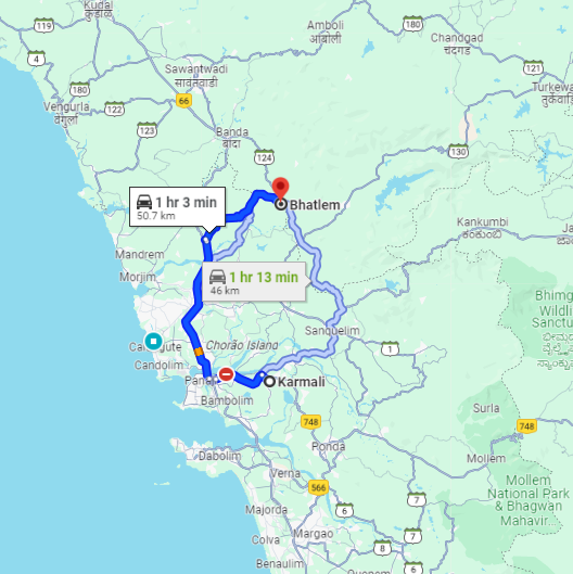 Karmali to Bhatlem Route