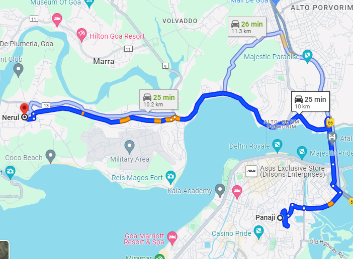 Panjim to Nerul Panjim to Nerul