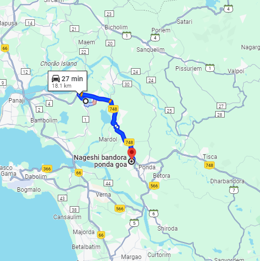 Karmali to Nageshi Route