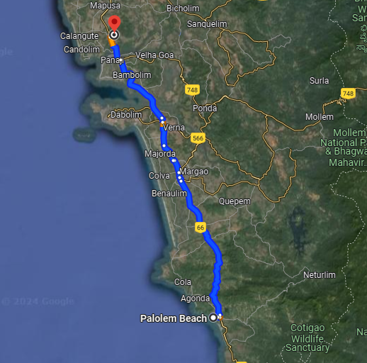 Palolem to Porvorim