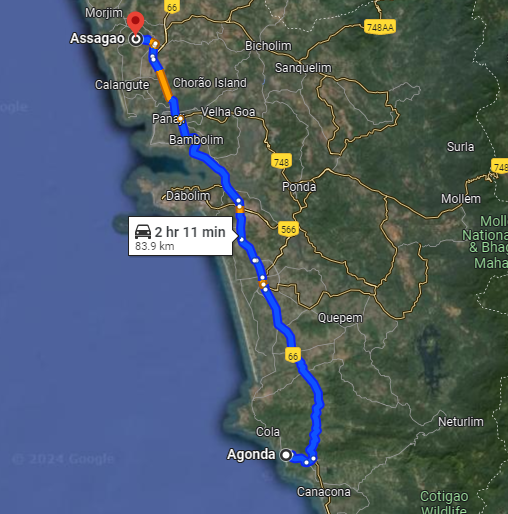 Agonda to Assagao