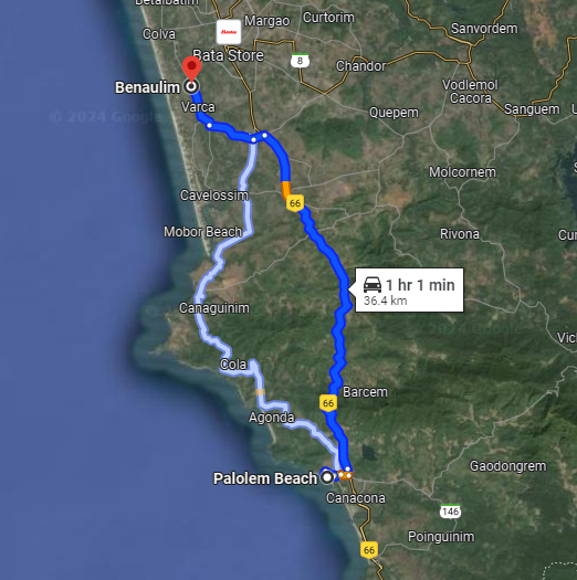 Palolem to Benaulim