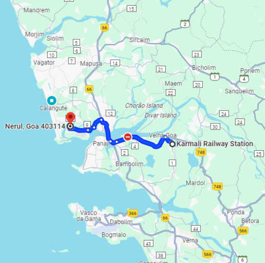 Karmali to Nerul Route