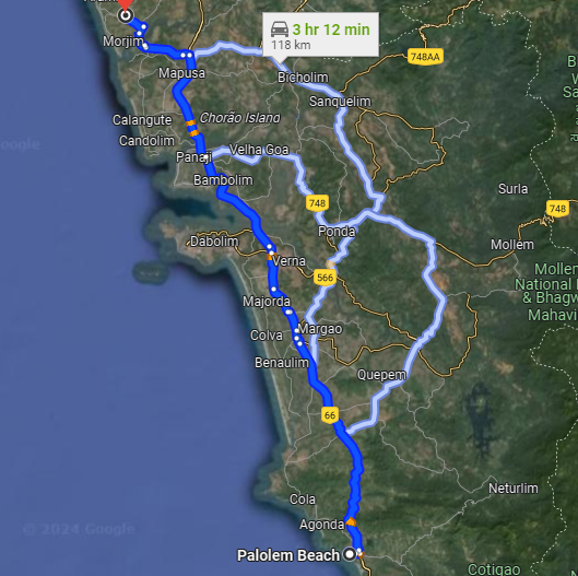 Palolem to Mandrem