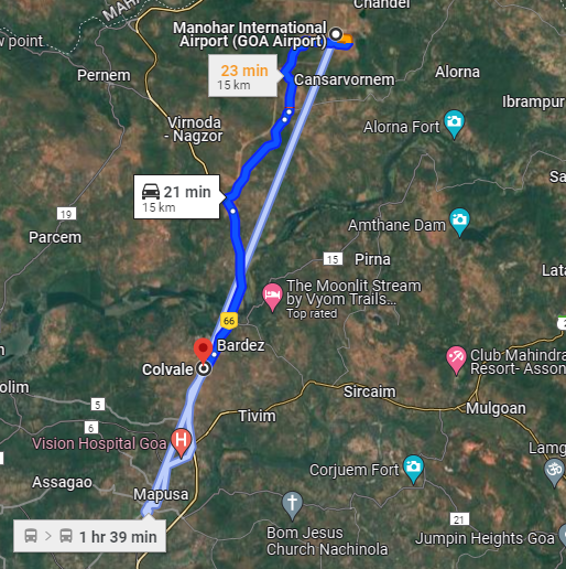 Colvale to Mopa Colvale to Mopa