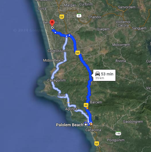 Palolem to Varca