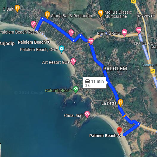 Palolem to Patnem Palolem to Patnem