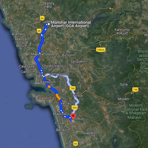 Margao to Mopa
