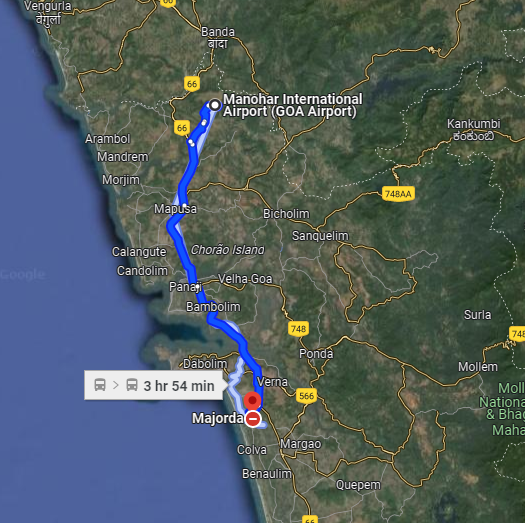 Majorda to Mopa