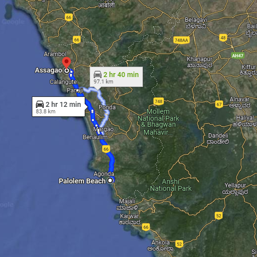 Palolem to Assagao