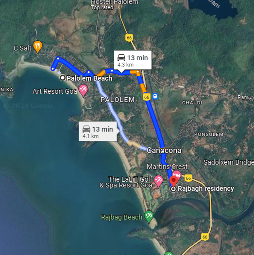 Palolem to Raj Bhag