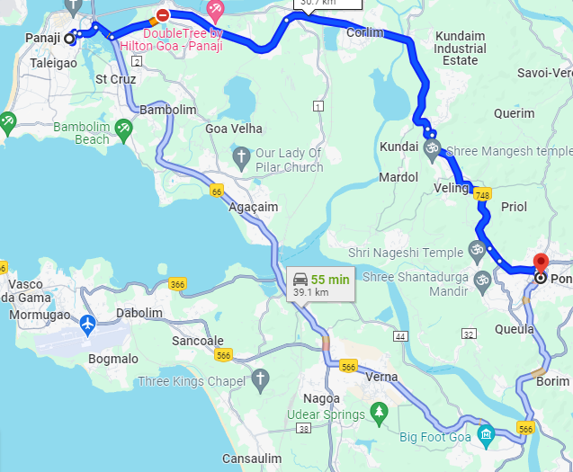 Panjim to Ponda Panjim to Ponda