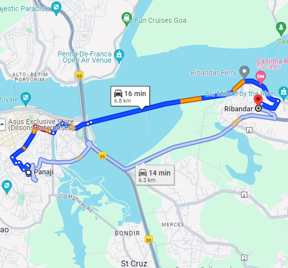 Panjim to Raibander Panjim to Raibander