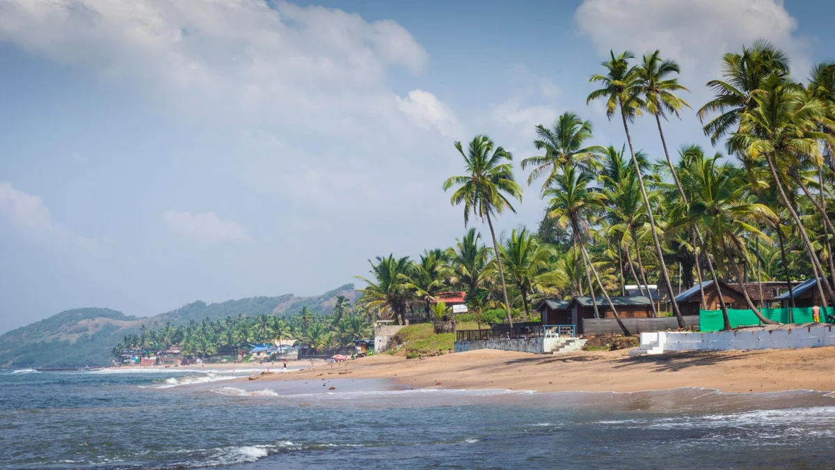 Anjuna Beach sunset Goa