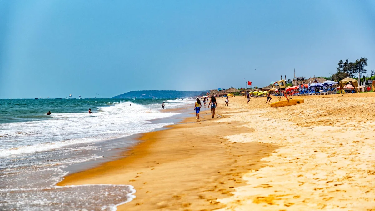 Candolim Beach Goa shoreline