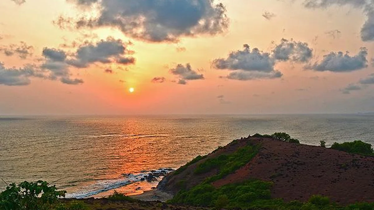 Vagator Beach view from Chapora Fort