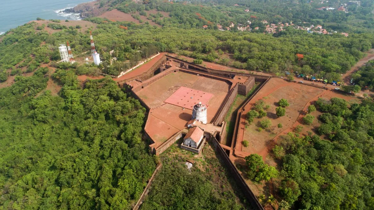 Old Portuguese Fort Aguada ramparts