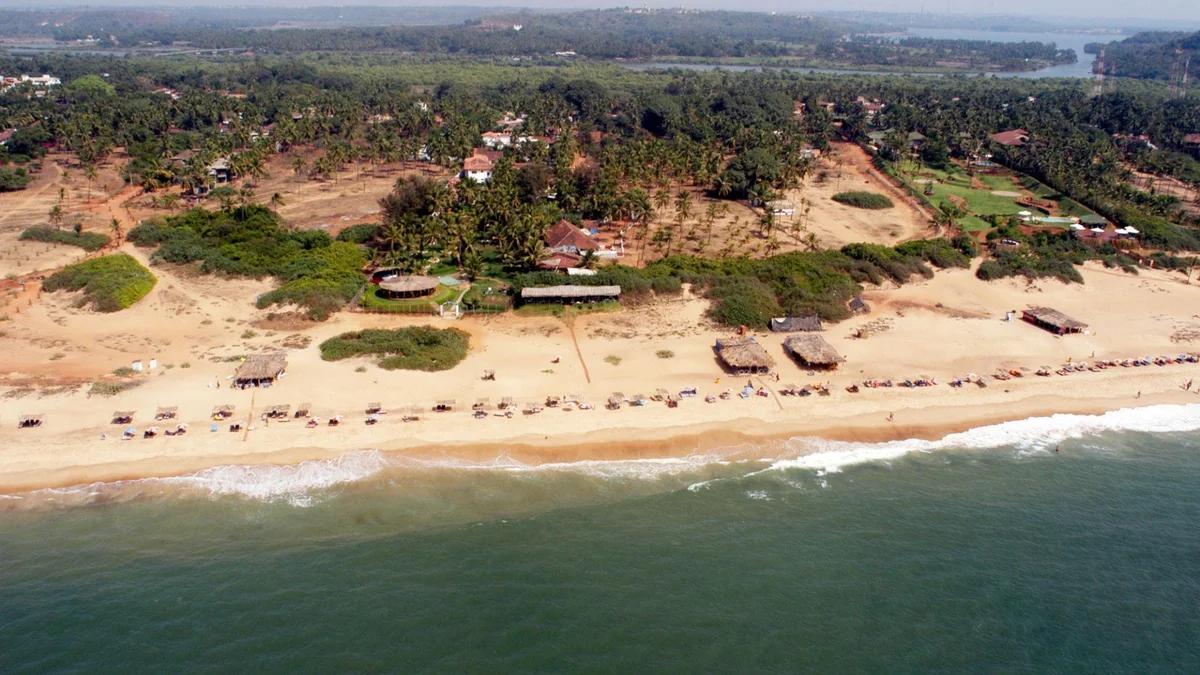 Soft sand at Sinquerim Beach Goa