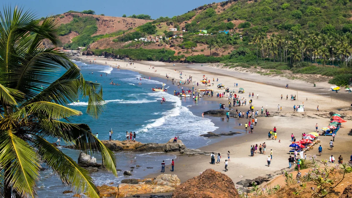 Vagator Beach Goa sunset hour